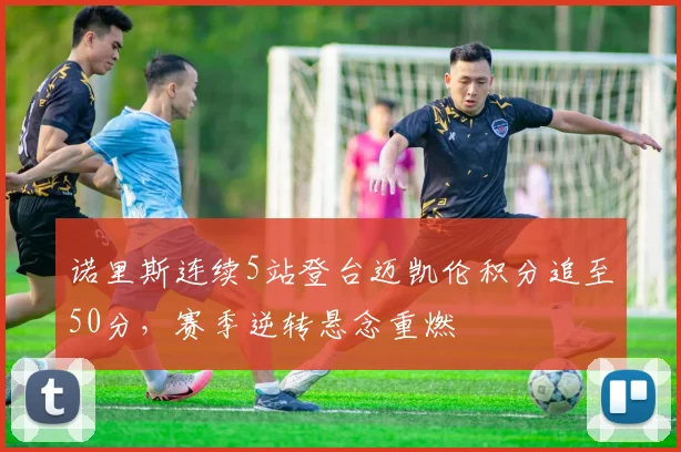 诺里斯连续5站登台迈凯伦积分追至50分，赛季逆转悬念重燃